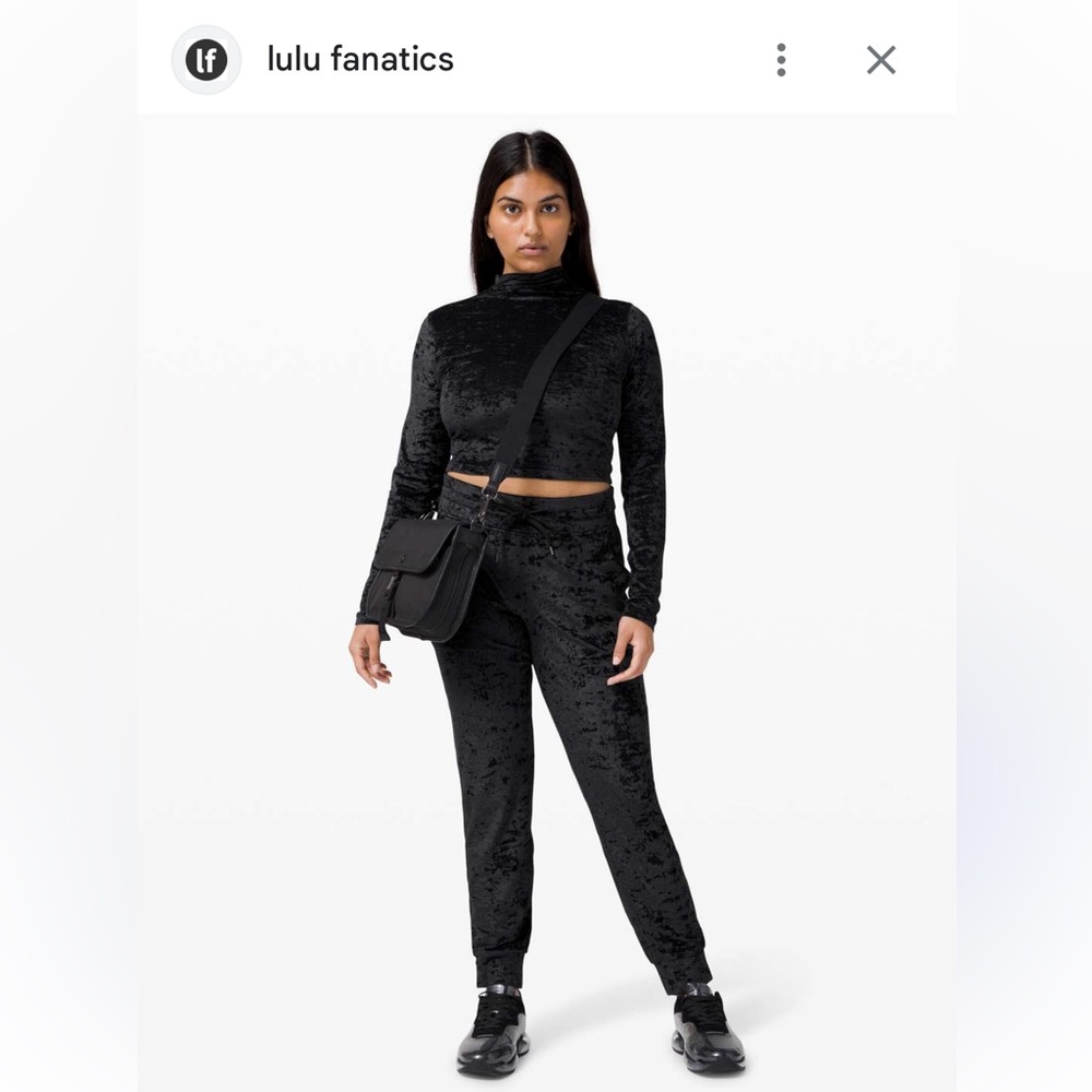 Lululemon Crushed Velvet Set Size 4